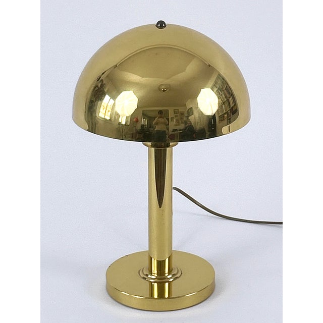 Mid-Century Modern Brass Table Lamp from WSB, Germany, 1970s For Sale - Image 6 of 18