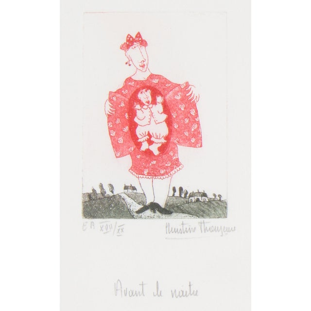 Figurative “Before Birth” Aquatint Print by Christine Thouzeau For Sale - Image 3 of 6