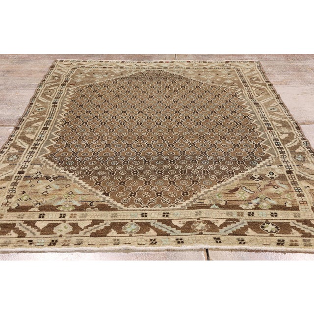 Vintage Persian Malayer Rug, 03'10 X 06'10 For Sale - Image 9 of 10