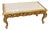 Elegant French Louis XV Style Coffee Table – Ornate Gold Leaf Frame With Marble Top For Sale
