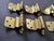 These 1967 door hinges are made of brass with a patina finish. The original mounting screws are not available. Good...