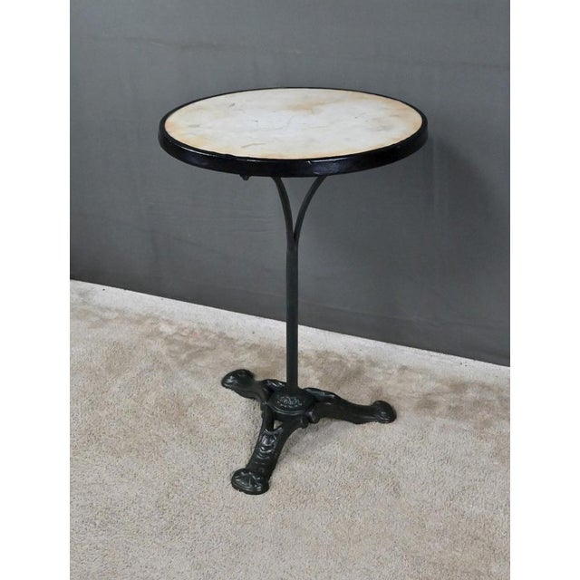 Vintage Marble Bistro Table, 1900 For Sale - Image 8 of 15