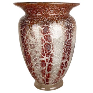 Ikora Glass Vase by Karl Wiedmann for WMF Germany, 1930s For Sale