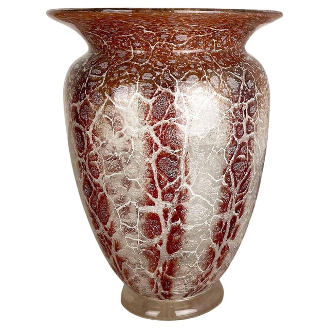 Ikora Glass Vase by Karl Wiedmann for WMF Germany, 1930s For Sale