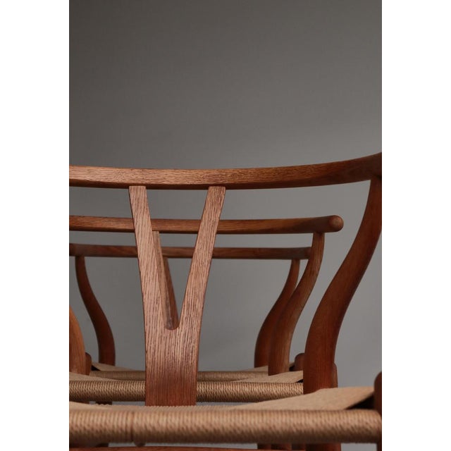 Wishbone Chairs by Hans J. Wegner for Carl Hansen & Sons, 1960s, Set of 6 For Sale - Image 16 of 18