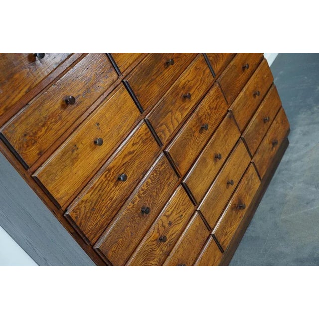 Antique French Early 20th Century Oak Apothecary Cabinet For Sale - Image 11 of 18