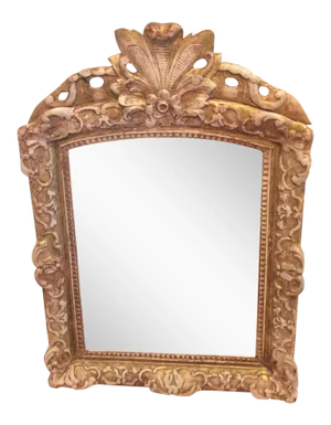 Antique French Giltwood and Gesso Mirror