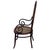 Wood Vienna Secession Bent Oak & Cane High Back Armhair No. 17 by Thonet For Sale - Image 7 of 9