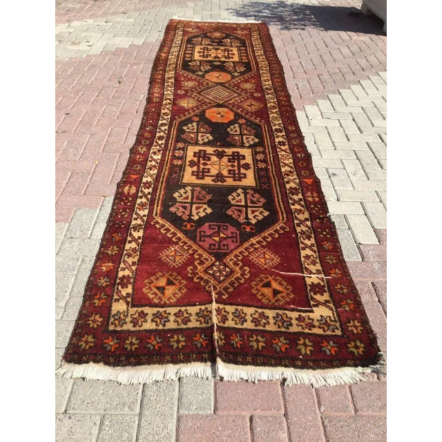 Vintage Anatolian Runner, 162" X 42" For Sale - Image 11 of 11