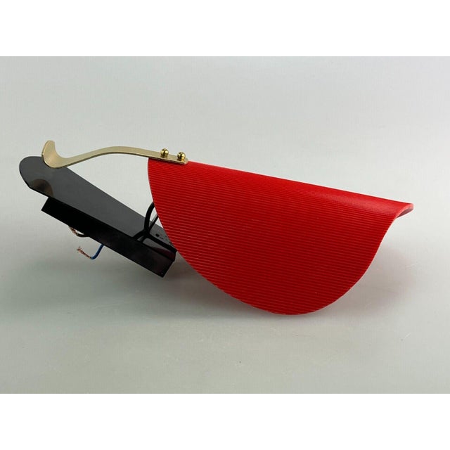 Red Space Age Acrylic Wall Sconce, 1960s For Sale - Image 8 of 14