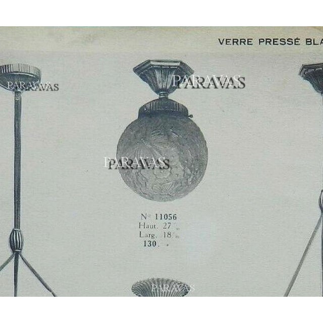 French Art Deco Flush Mount by Hettier & Vincent - 1930 France For Sale - Image 10 of 10