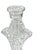 Transparent Vintage Pressed Glass Starburst Pinwheel Pattern Candle Holders - A Pair For Sale - Image 8 of 8