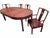 Vintage Asian Rosewood Carved Longevity Extending Dining Table and 8 Chairs For Sale - Image 4 of 12