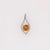 2020s Citrine Pendant Necklace With Earth Mined Diamonds in Solid 14k Gold, Round 5mm For Sale - Image 5 of 8