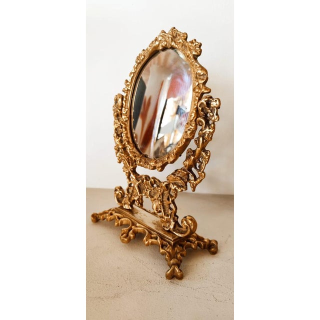 Adjustable Dressing Table Mirror in Brass For Sale - Image 10 of 18
