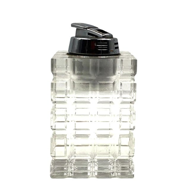 Mid-Century Modern Acrylic Glass Table Lighter, Italy, 1970s For Sale - Image 3 of 10