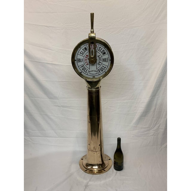 Early 20th Century Rare Ships Engine Order Telegraph For Sale - Image 5 of 12
