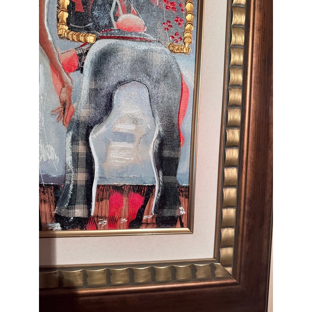 Contemporary Glynn Marcus “Spectators at the Tarkay Exhibit” Giclee on Canvas With Hand Embellishment and Bas Relief Signed For Sale - Image 10 of 13