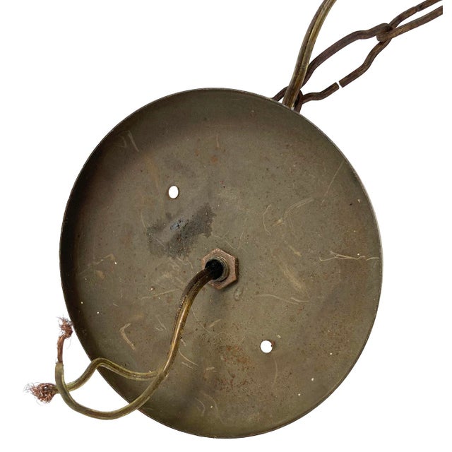 Antique Italian Tole Gold Painted Chandelier For Sale - Image 9 of 12