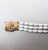 Vintage 1960s Signed Napier Goldtone & White Beaded Asian Influenced Bracelet For Sale - Image 11 of 13