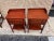 Victorian Pair Solid Cherry Willett Furniture Colonial House 2 Drawers Bedside Tables, Circa 1950s For Sale - Image 3 of 12