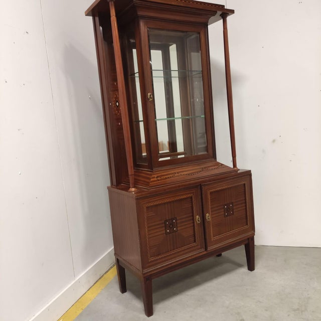 Mahogany Display Cabinet, 1890s For Sale - Image 13 of 13