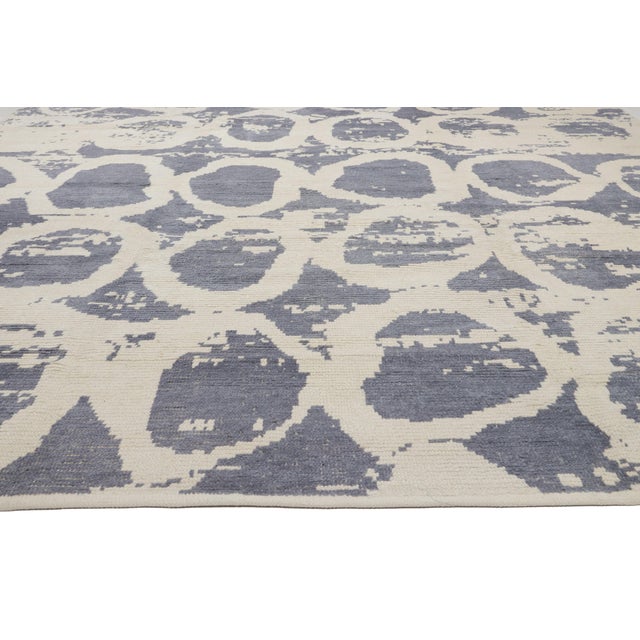 Sonia Delaunay Contemporary Turkish Moroccan Rug, 09'11 X 14'02 For Sale - Image 4 of 10