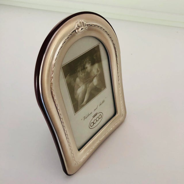 Contemporary Contemporary Acca "Castellani " Italian Sterling Silver Picture Frame For Sale - Image 3 of 8