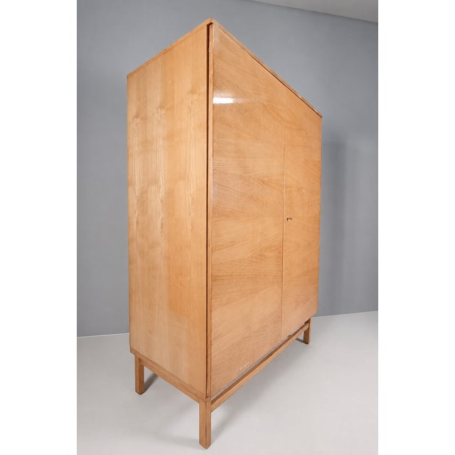 Wood Vintage Wardrobe in Ash, 1970s For Sale - Image 7 of 11