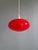 Vintage Red Opaline Glass Pendant Light, 1960s For Sale - Image 9 of 11
