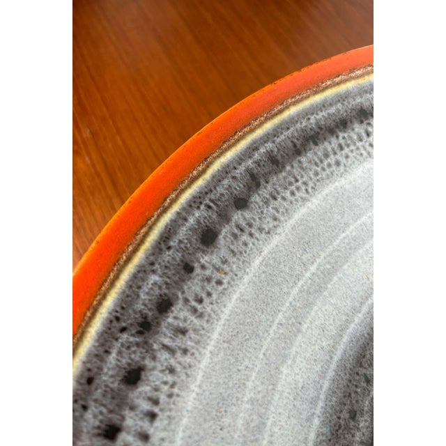 Large Art Deco German Ceramic Tripod Bowl from Karlsruher Majolika, 1940s For Sale - Image 6 of 18