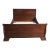 1980s Stickley Sleigh Bed Queen Cherry Designer Designer For Sale
