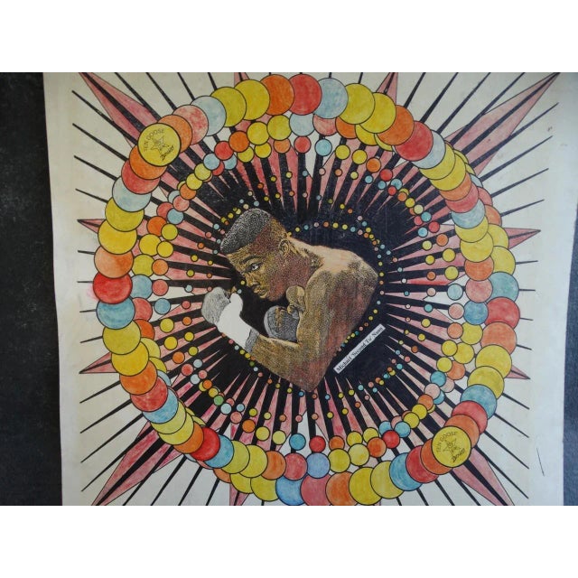 Original Modern Portrait Collage for Ten Goose Boxing Gym Featuring Michael Nunn, Circa 1990 For Sale - Image 4 of 7