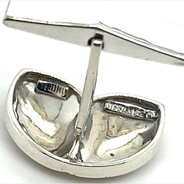 Contemporary 1990s Tiffany & Co Estate Cufflinks Sterling Silver, 2 Pieces For Sale - Image 3 of 11