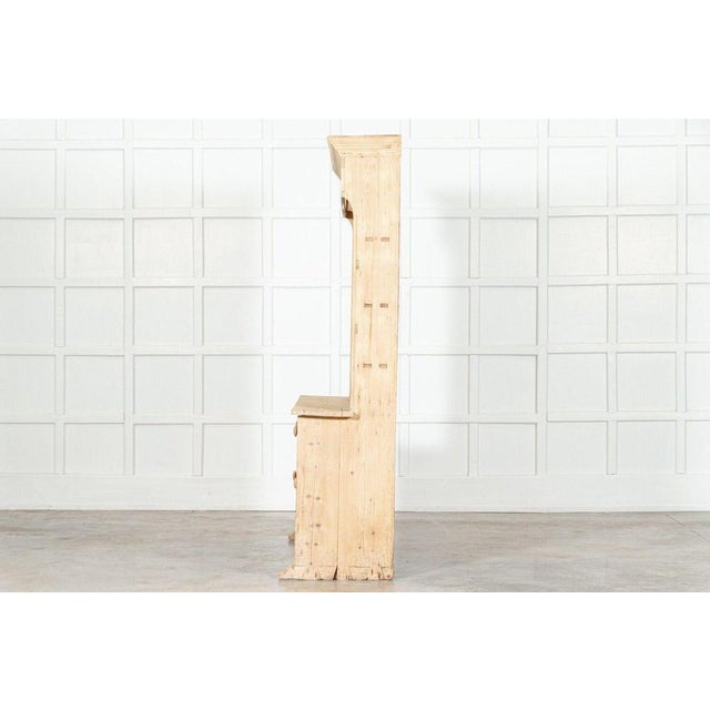 Wood 19th Century Irish Pine Sled Foot Cupboard For Sale - Image 7 of 14