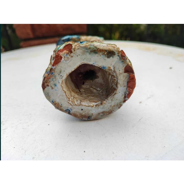 Pre-War Ceramic-Coated Cast Iron Figurine of the Virgin Mary, 1890s-1910s For Sale - Image 3 of 7