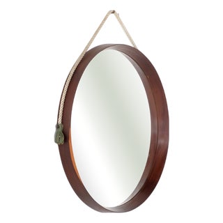 Vintage Wooden Mirror, Italy, 1960s For Sale