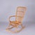 Mid-Century Italian French Riviera Curved Rattan and Bamboo Rocking Chair, 1970s For Sale - Image 4 of 18