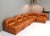 Sectional Sofa in Cognac Leather by Rossi Di Albizzate, Italy, 1970s, Set of 5 For Sale - Image 3 of 18