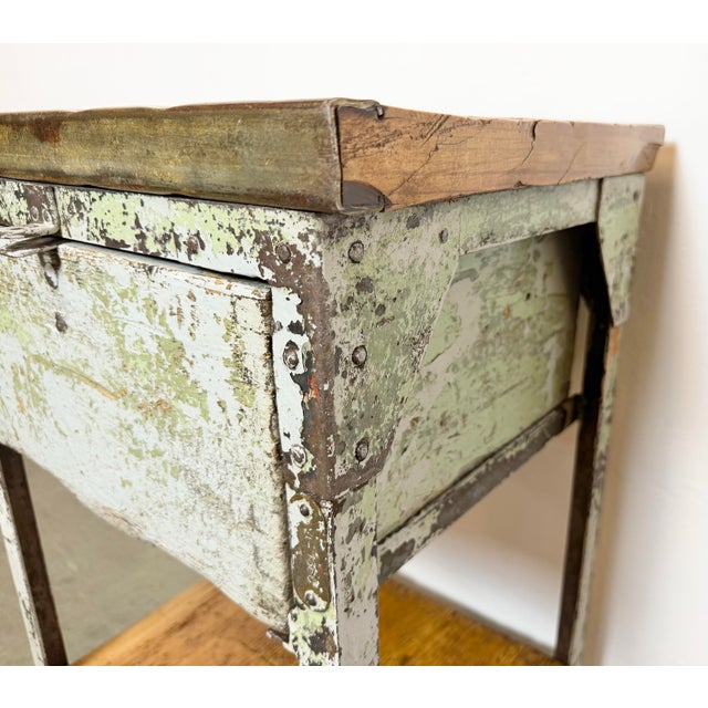 Vintage Industrial Iron Chest of Drawers, 1950s For Sale - Image 9 of 18