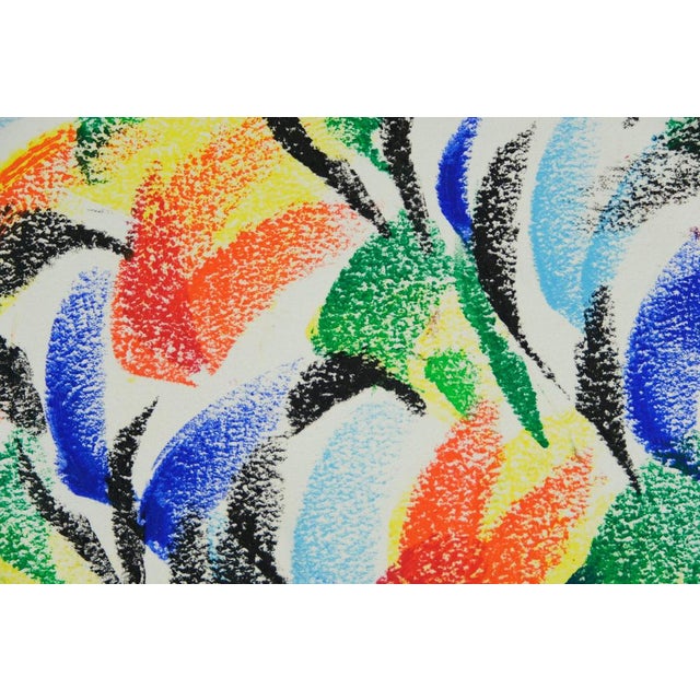 Modern Françoise Galle, Fragment of Joy, 1940, Pastel on Paper For Sale - Image 3 of 6