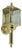 Baldwin Brass & Glass Exterior Lantern For Sale
