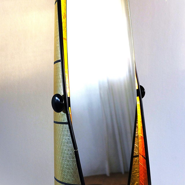 Black Roulette Mirror from Fröseke, 1970 For Sale - Image 8 of 10