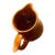 Vintage Mini McCoy Amber Glazed Ceramic Creamer Pitcher For Sale