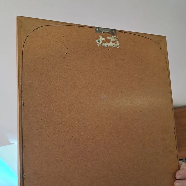 1950s Vintage Danish Wall Mirror, 1950s For Sale - Image 5 of 7