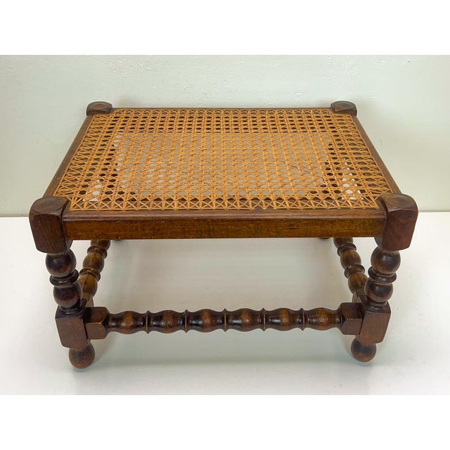 Vienna Straw and Bobbin Footstool from H. Pander & Zonen, 1890s For Sale - Image 17 of 17