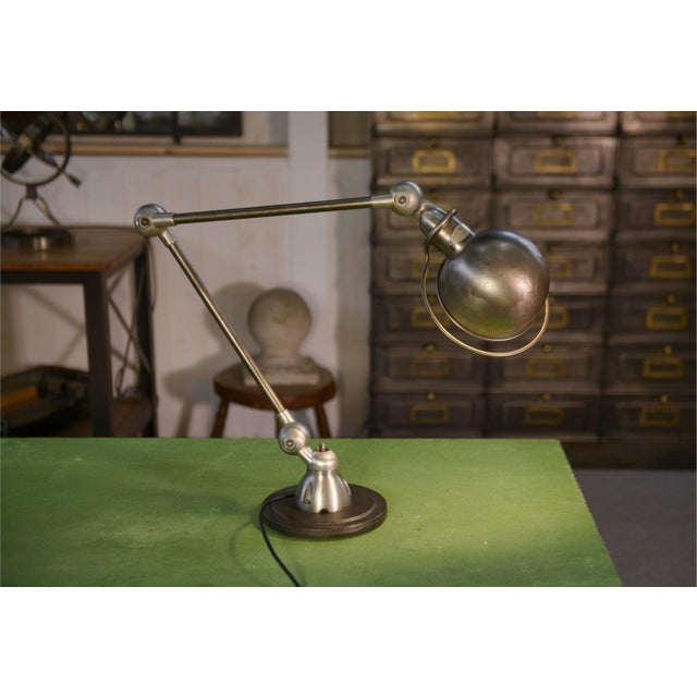 Lamp with 2 Adjustable Arms by Jean-Louis Domecq for Jieldé, 1950s For Sale - Image 6 of 10