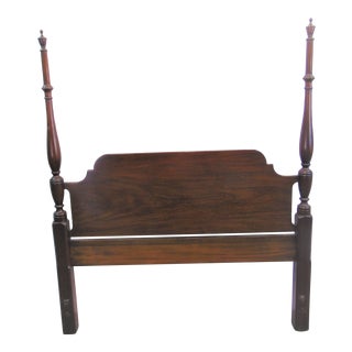 Henkel Harris Mahogany Full Size Poster Headboard For Sale