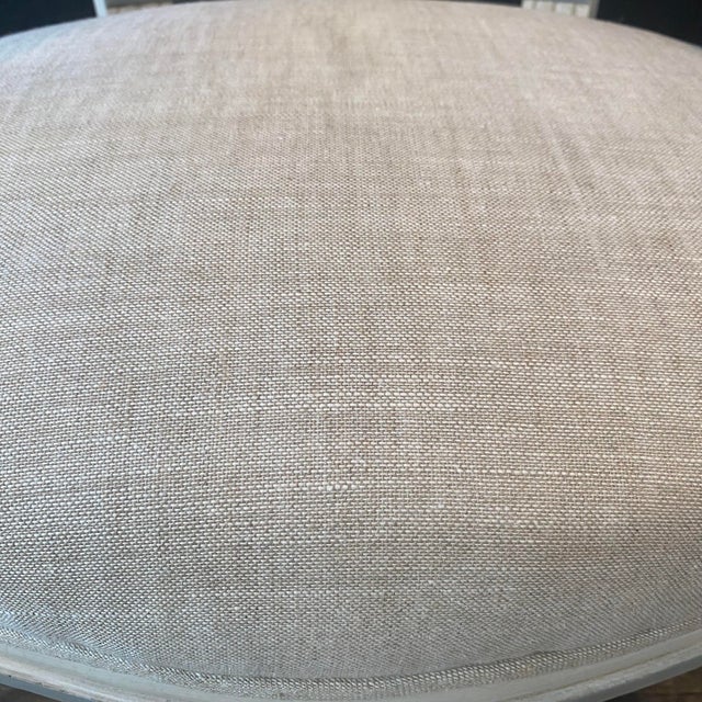 Antique French Louis XVI Neoclassical Painted Armchairs or Fauteuils -a Pair For Sale In Portland, ME - Image 6 of 13
