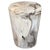 Andrianna Shamaris Ancient Petrified Wood Side Table For Sale